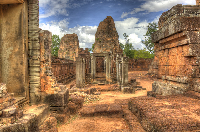 Angkor Wat Missing Door HDR